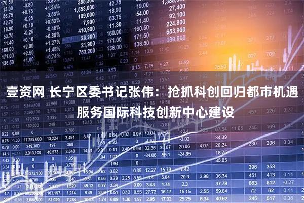 壹资网 长宁区委书记张伟：抢抓科创回归都市机遇  服务国际科技创新中心建设