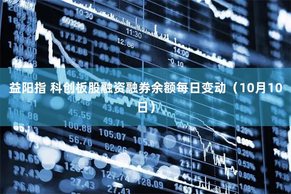 益阳指 科创板股融资融券余额每日变动（10月10日）