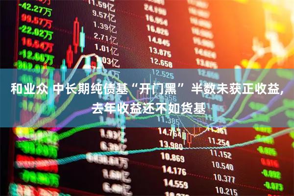和业众 中长期纯债基“开门黑” 半数未获正收益, 去年收益还不如货基